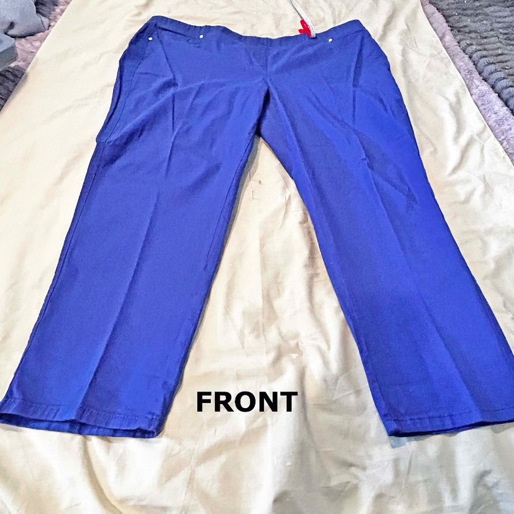 PANTS, STRETCH JEGGING, ETHNIC BLUE, SIZE 28, 98% COTTON 2% SPANDEX, PENNINGTONS